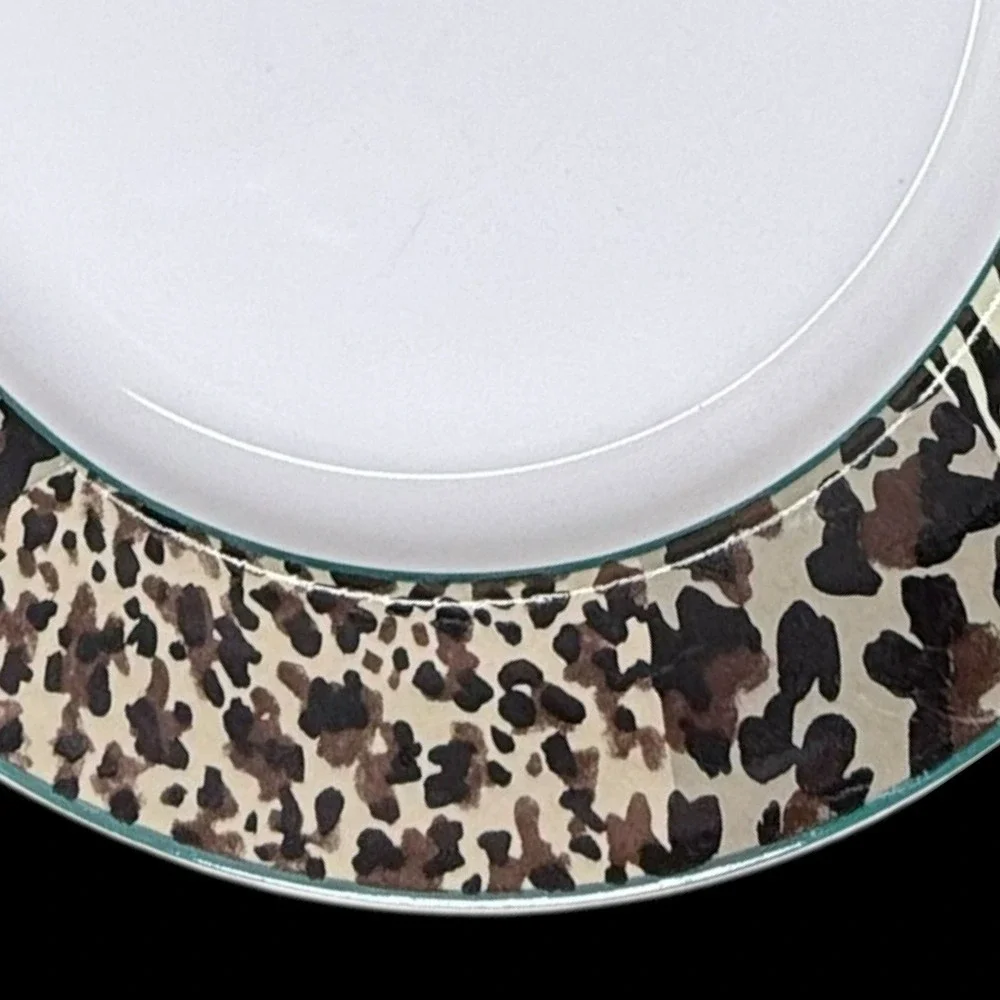 Vitromaster Jungle Animal Print Dinner Plate 10.5